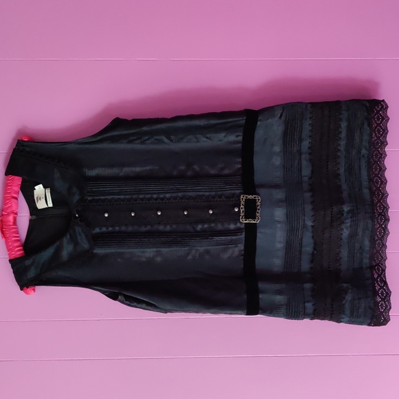 Anna Sui Dresses & Skirts - XL Anna Sui for Target black drop waist dress